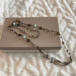 Silpada Earthy Tones and silver Beads Necklace